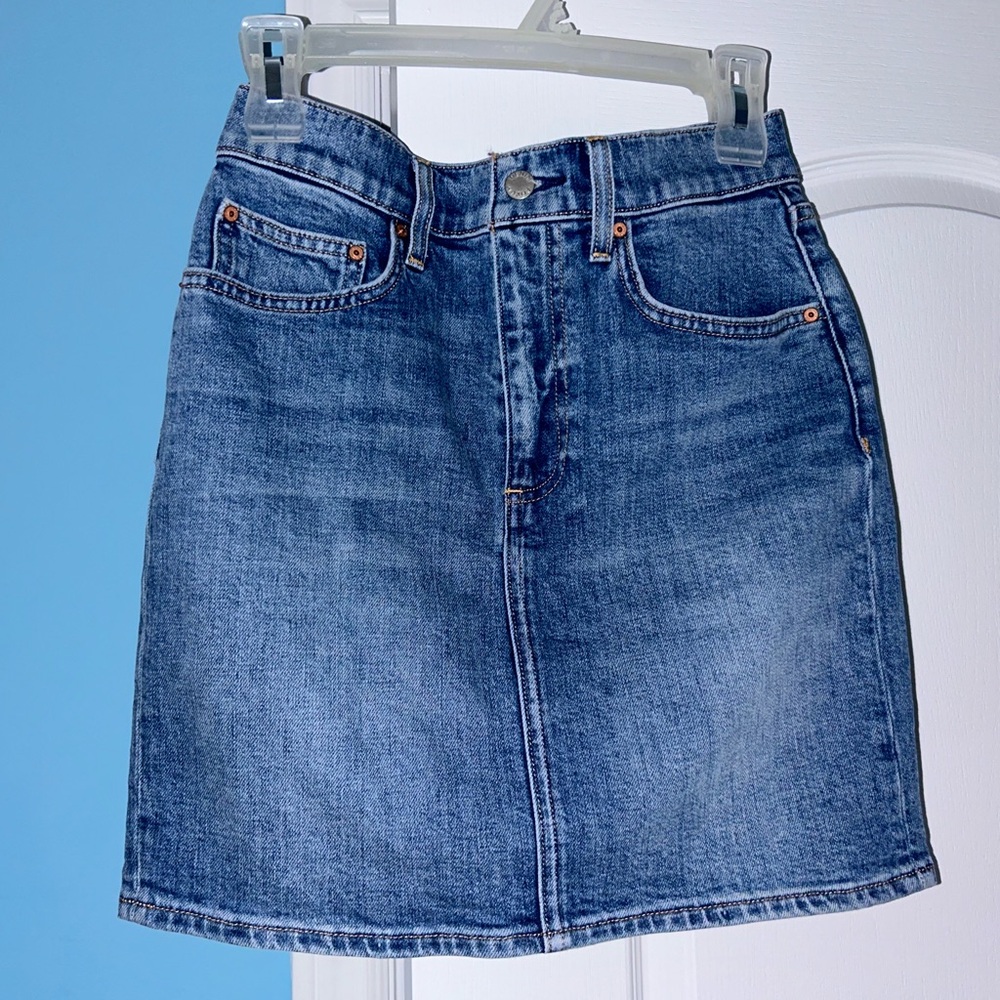 Denim Forum The Pin-Up Denim Skirt